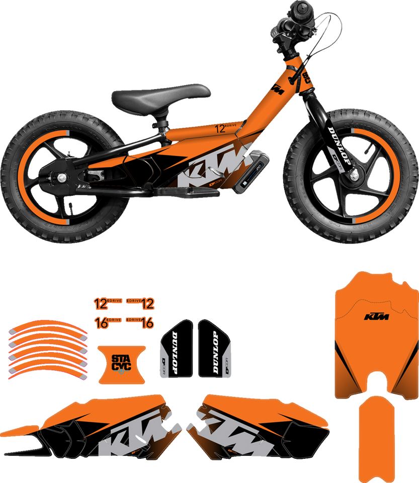 STACYC™ Stability Cycle Graphic Kit - 12" & 16" - KTM