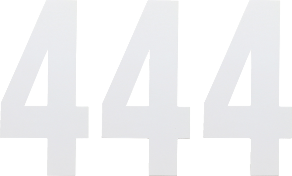 FX Number 4 - White - 6" - Lutzka's Garage