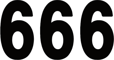 Pro Number 6 - Black - 8" - Lutzka's Garage