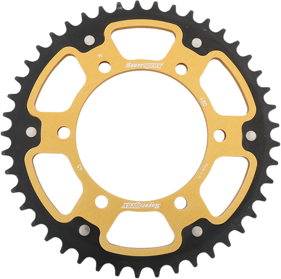 Stealth Rear Sprocket - 45 Tooth - Gold - Suzuki/Yamaha - Lutzka's Garage
