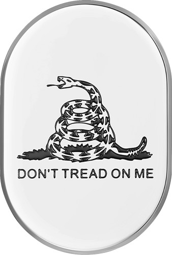 Antenna Cover - Left Rear Fender - Dont Tread On Me - Chrome - Lutzka's Garage