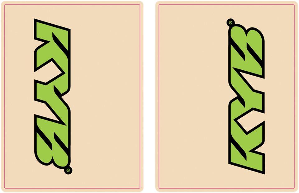 Upper Fork Decal - KYB - Green/Black - Lutzka's Garage