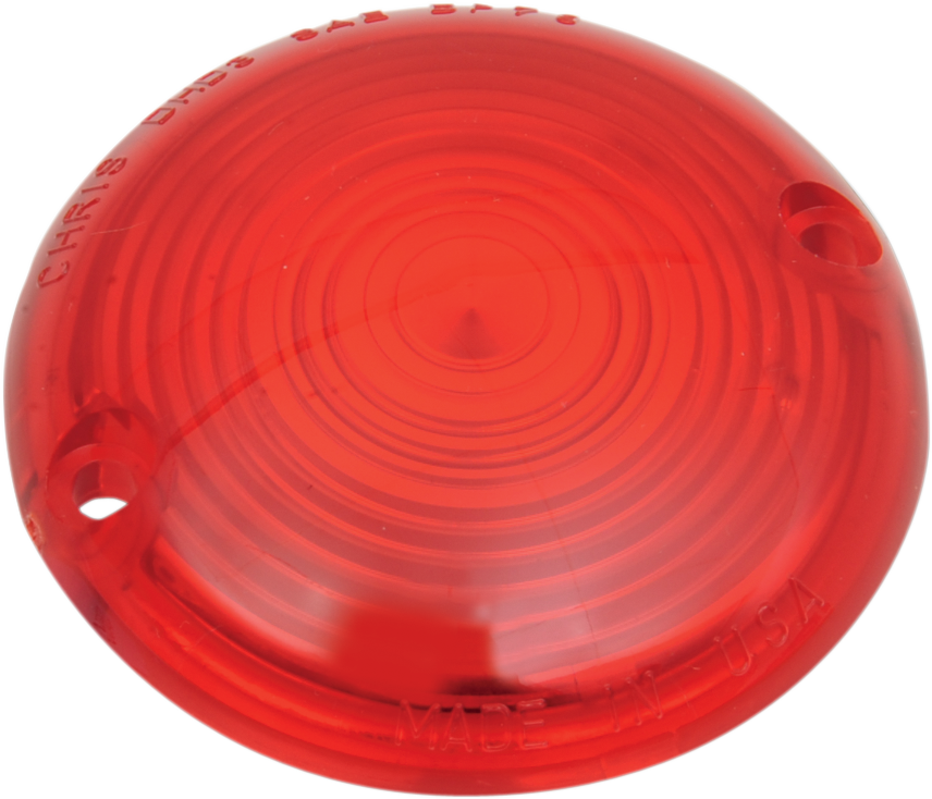 Turn Signal Lens - 63-85 FL - Red - Lutzka's Garage