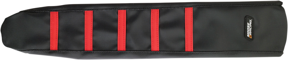 Ribbed Seat Cover - Black Cover/Red Ribs - Honda
