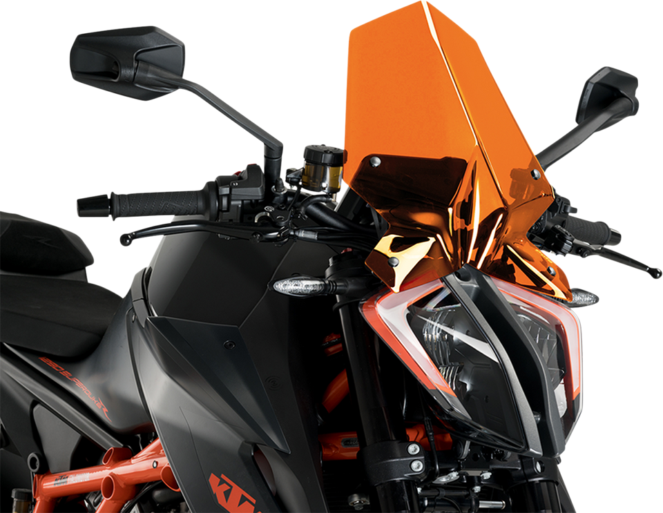 New Generation Windscreen - 16-1/4" - Orange - 1290 Super Duke R - Lutzka's Garage