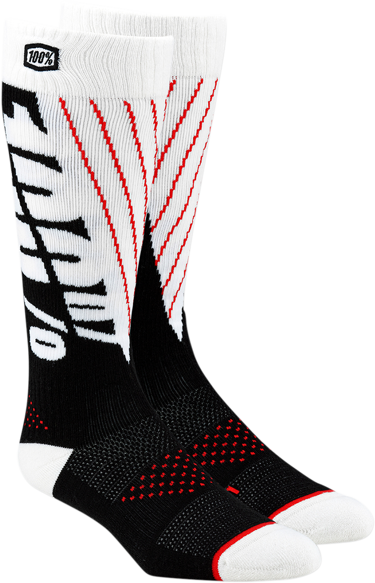Torque Comfort Moto Socks - Black/White - Small/Medium - Lutzka's Garage
