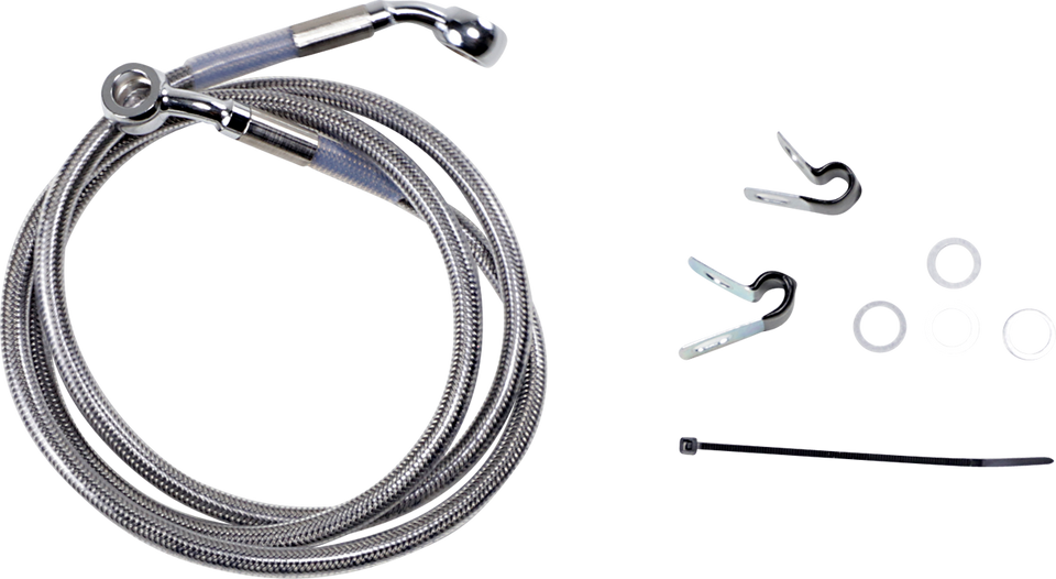 Brake Line - Front - +6" - Stainless Steel - XL - Lutzka's Garage