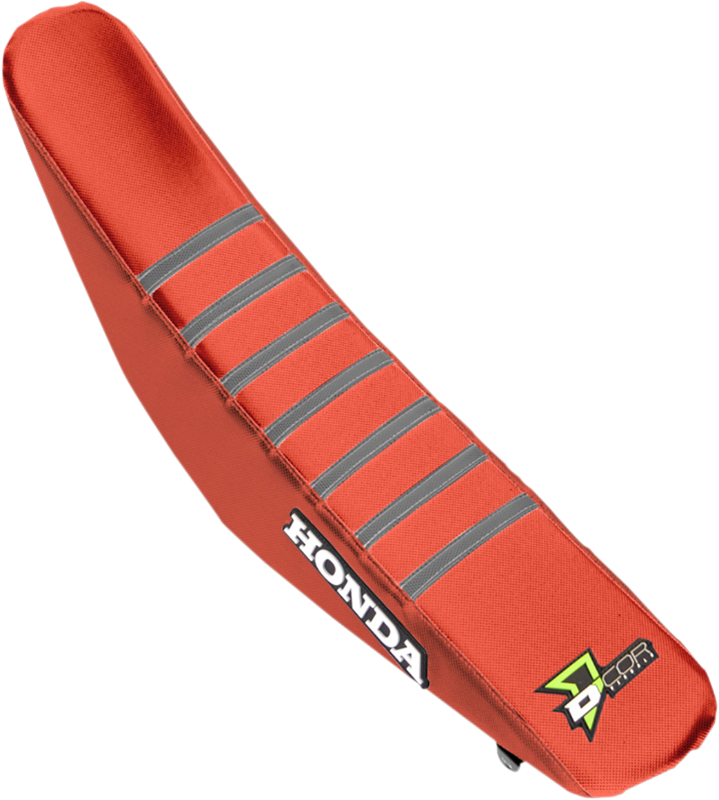 Seat Cover - Red/Gray - CRF 17-21 - Lutzka's Garage