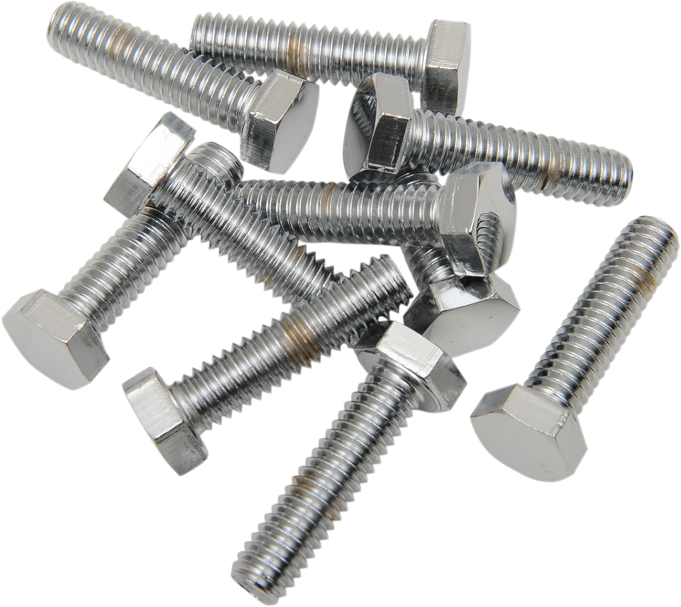 Bolts - Hex-Head - Chrome - 5/16"-18 x 1" - Lutzka's Garage