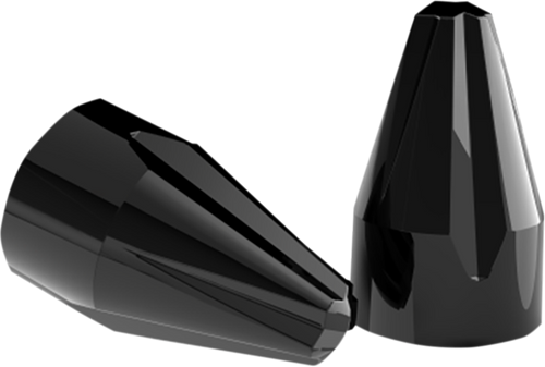 Caps - Fluted - M8 - Black - Lutzka's Garage