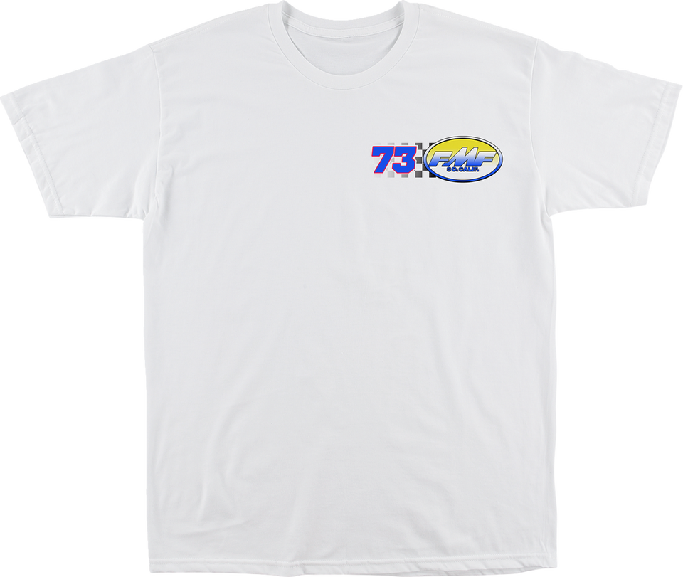 Exhaust 500 T-Shirt - White - Small - Lutzka's Garage
