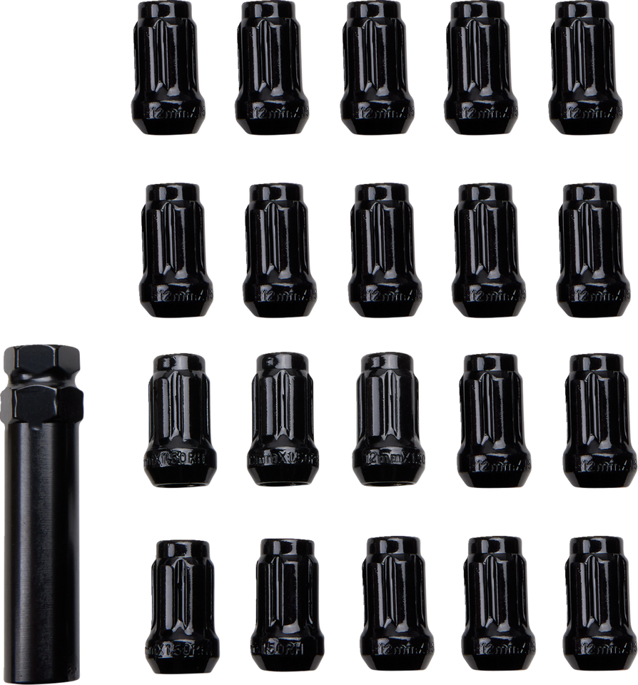 Lug Nut - Black - 12 mm - Lutzka's Garage