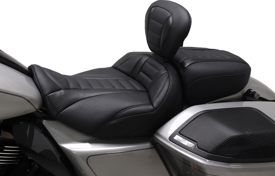 Deluxe Touring Solo Seat - Black Stitch - FLT/FLH 23-24