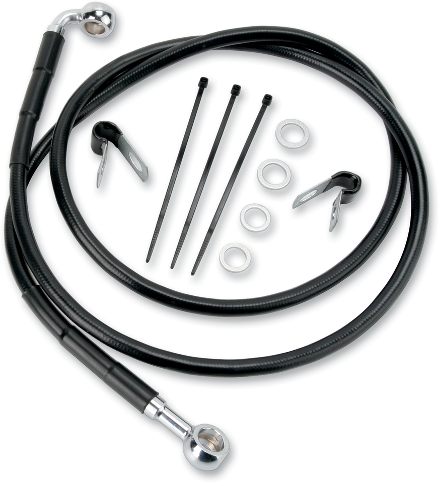 Brake Line - Front - Black - +2" - Lutzka's Garage