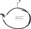Brake Line - Rear - Black - +3" - Softail 04-06 - Lutzka's Garage