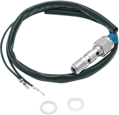 Hydraulic Brake Light Switch - Double Bleed - 1.25 mm - Chrome - Lutzka's Garage