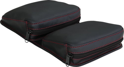 Kaliber Dash Pouch - Black with Red Stitching