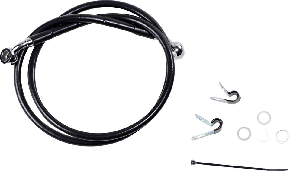 Brake Line - Front (Upper) - Black - Lutzka's Garage