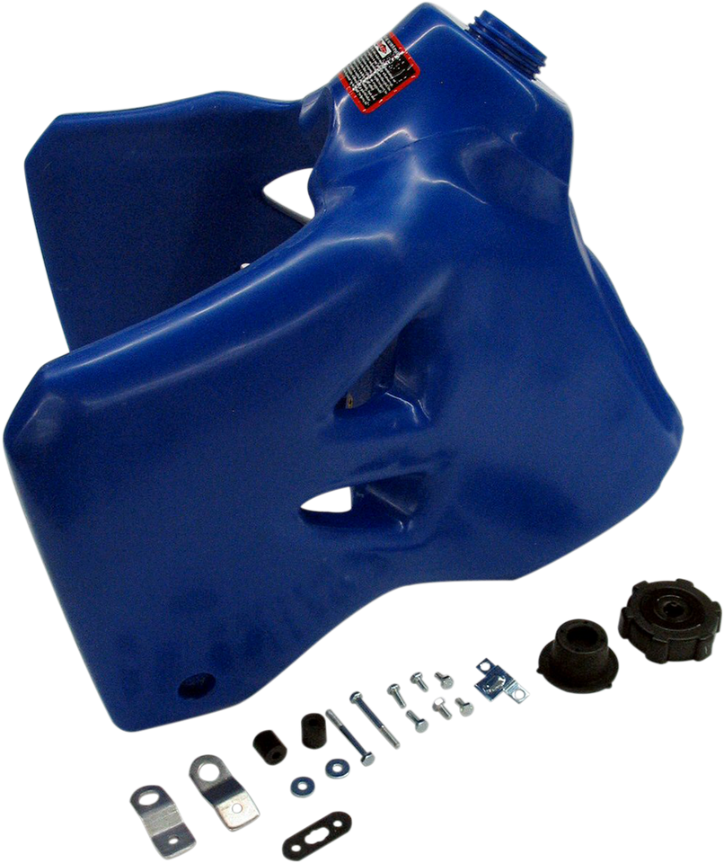 Large-Capacity Gas Tank - Blue - Kawasaki/Suzuki - 4.0 Gallon - Lutzka's Garage