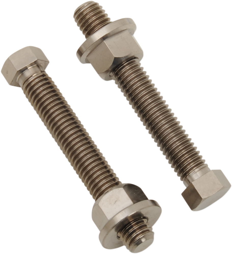 Bolt Set - Axle Adjuster - Titanium - Lutzka's Garage