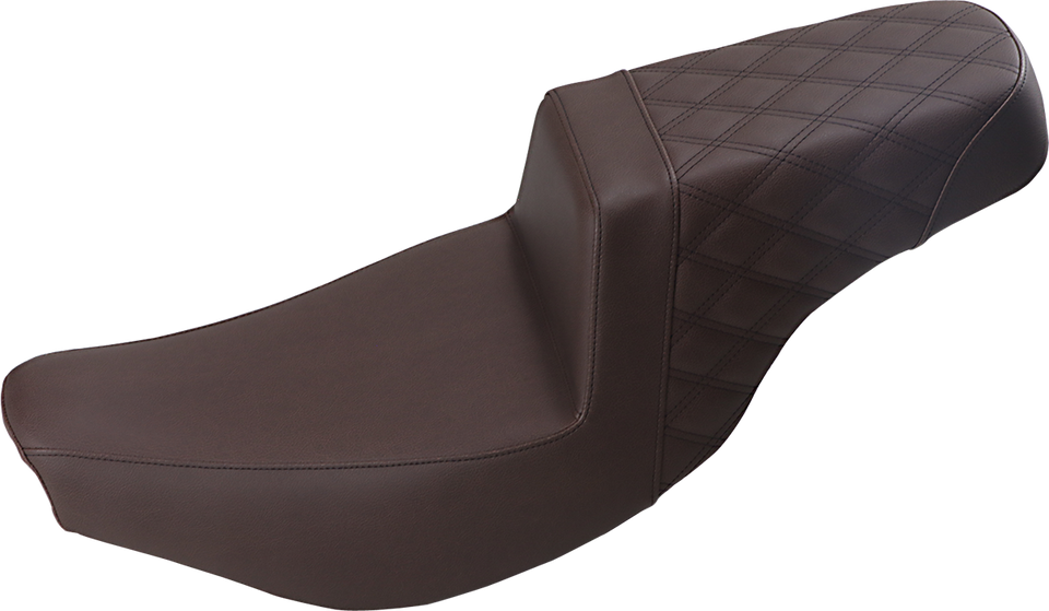 Step-Up Seat - Front Smooth/Rear Lattice - Brown - Indian - Lutzka's Garage