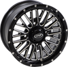 Wheel - Momentum - Front/Rear - Black/Milled - 14x7 - 4/137 - 5+2 (+30 mm)