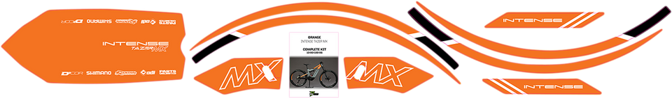 Graphics Kit for Tazer MX - Orange - Lutzka's Garage