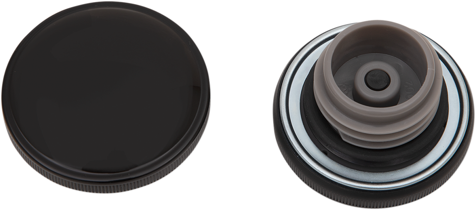 Gas Cap - Vented Screw-In - Black - Lutzka's Garage