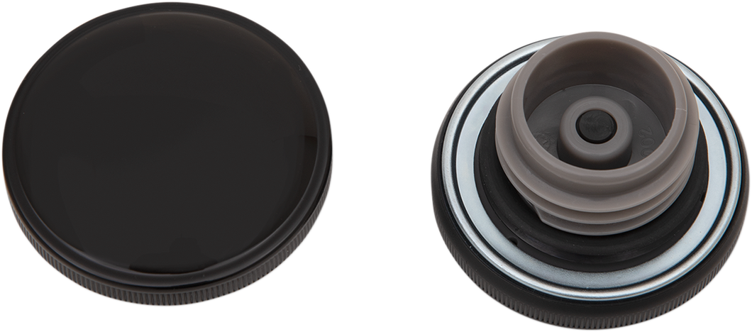 Gas Cap - Vented Screw-In - Black - Lutzka's Garage