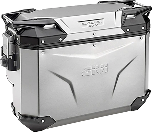 Outback Evo Side Case - Right - 33 Liter - Silver - Lutzka's Garage