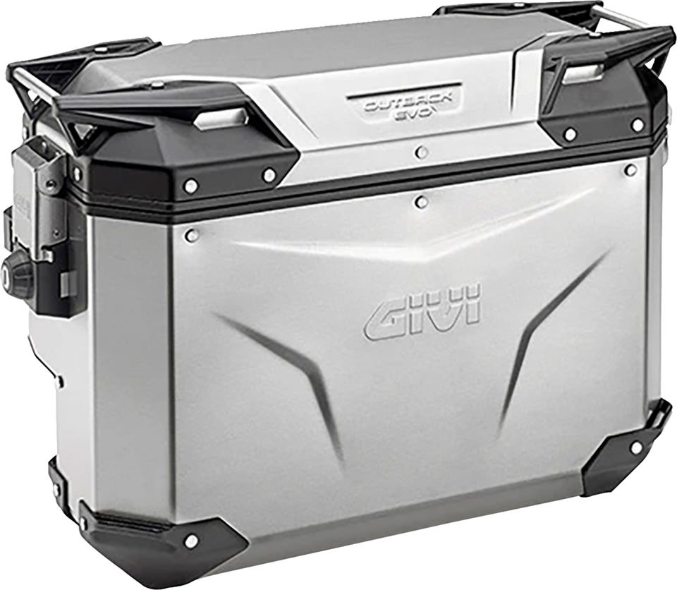 Outback Evo Side Case - Right - 33 Liter - Silver - Lutzka's Garage