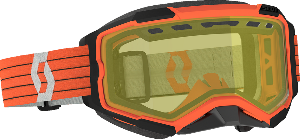 Fury Snow Cross Goggle - Orange/Gray - Yellow - Lutzka's Garage