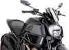 New Generation Windscreen - 11-1/2" - Dark Smoke - Diavel - Lutzka's Garage