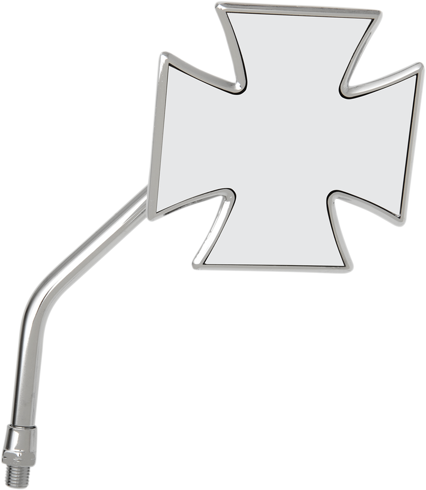 Mirror - Maltese - Side View - Cross - Chrome - Right - For Yamaha Models - Lutzka's Garage