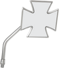 Mirror - Maltese - Side View - Cross - Chrome - Right - For Yamaha Models - Lutzka's Garage