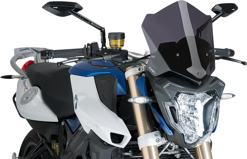 New Generation Windscreen - 12-1/4" - Dark Smoke - F800R - Lutzka's Garage