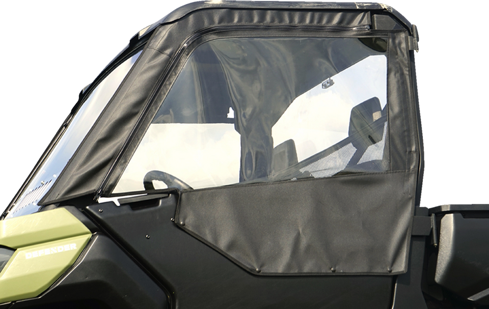 Soft Upper Doors - Black - Can-Am Defender - Lutzka's Garage