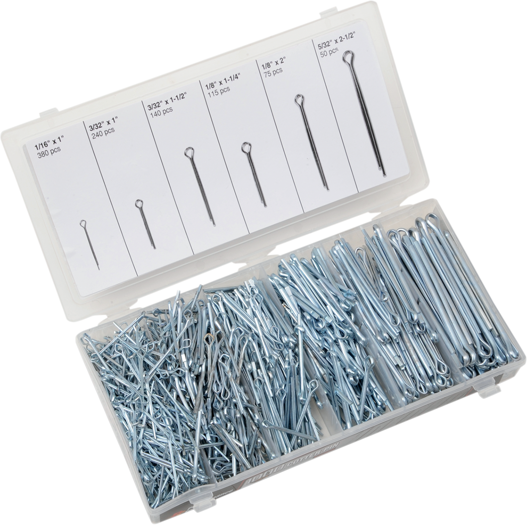 Cotter Pin Assortment - 1000-Piece