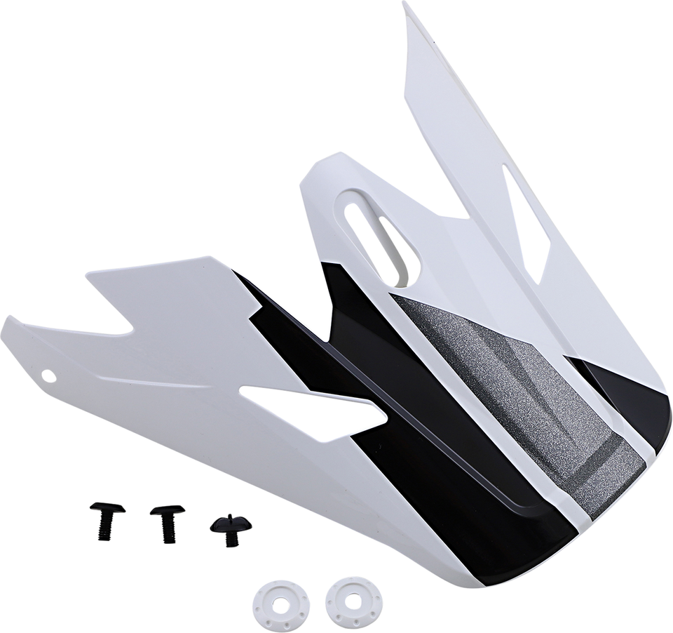 Rise Visor - Evac - Gloss White/Black/Gray - Lutzka's Garage