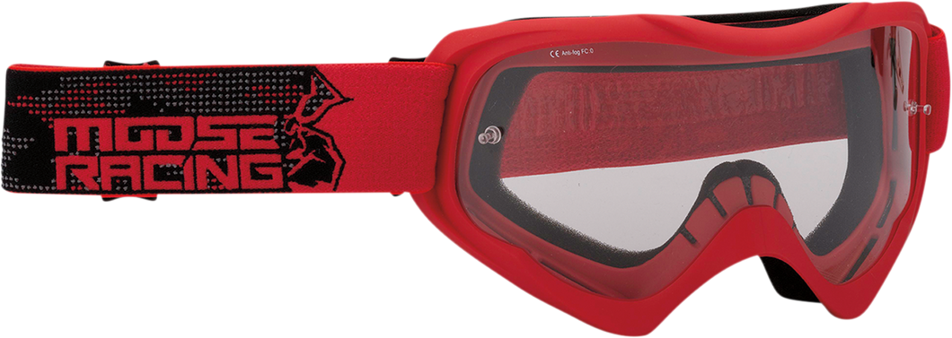 Qualifier Goggles - Agroid - Red - Lutzka's Garage