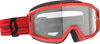 Split OTG Goggles - Dark Red - Clear Works - Lutzka's Garage