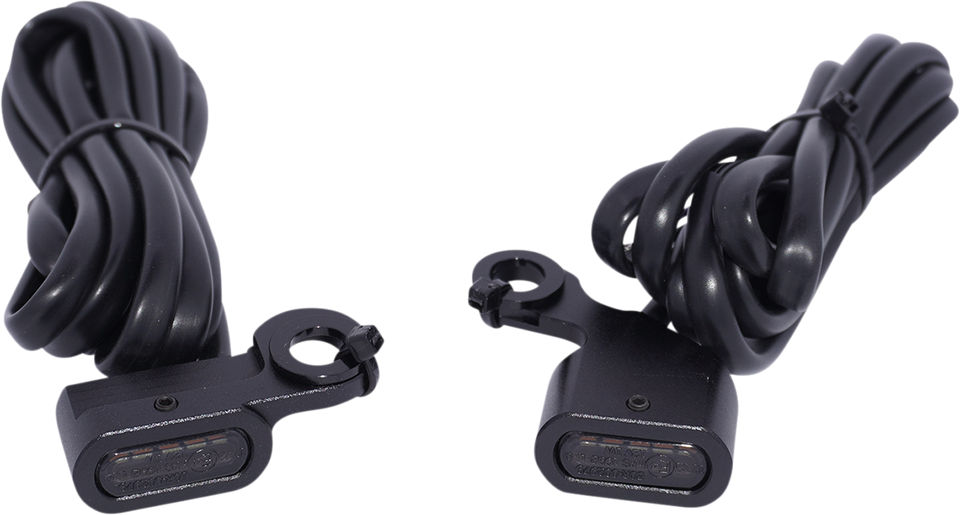 Marker Lights - Amber/White - Smoke Lens - Matte Black - Lutzka's Garage