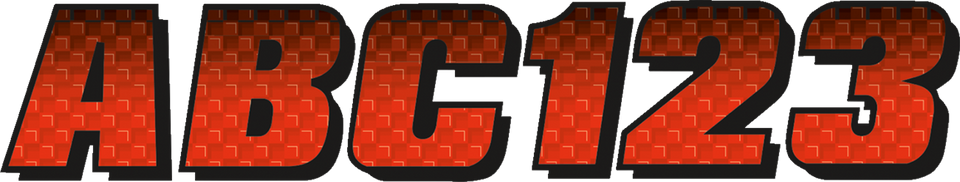 I.D. Sticker Kit - 300 Series - Red Gradiation