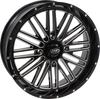 Wheel - Momentum - Front/Rear - Black/Milled - 22x6.5 - 4/137 - 4+2.5 (+10 mm)
