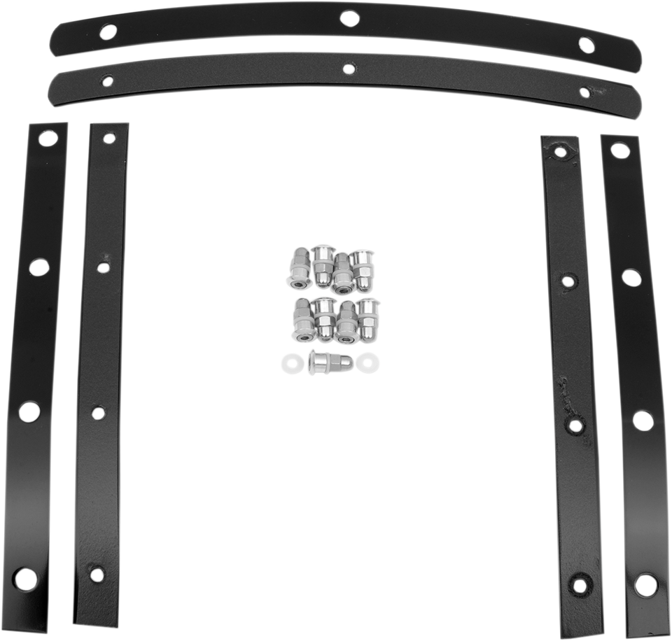 Slim Windshield Hardware Straps - Black - Lutzka's Garage