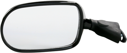 Mirror - Side View - Oval - Black - Left - Lutzka's Garage