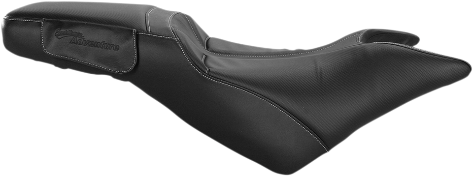 Adventure Tour Seat - One-Piece - Standard - Stitched - Black - Tiger 800 - Lutzka's Garage