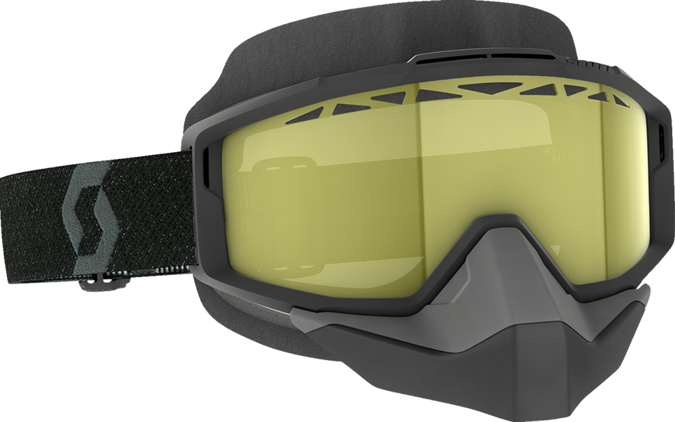 Split Snow Goggles - OTG - Black - Yellow - Lutzka's Garage