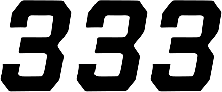 Race Number Plate - #3 - Black - 6" - Lutzka's Garage