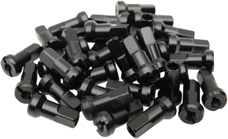 Spoke Nipples - MX1 - Black - 9 Gauge - Set - Lutzka's Garage